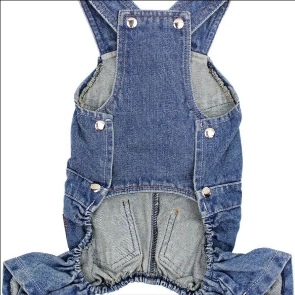 Demin Dog Overalls - Picture 2 of 3